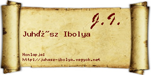 Juhász Ibolya névjegykártya
