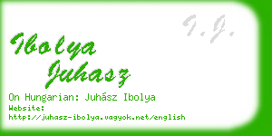 ibolya juhasz business card