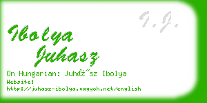 ibolya juhasz business card